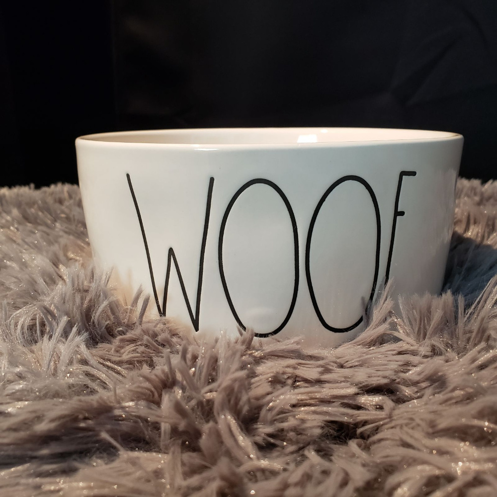 Rae Dunn Woof Pet Bowl